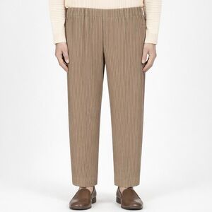 Homme Plissé Issey Miyake | Pleated Taupe Pants (Size 1 JP)